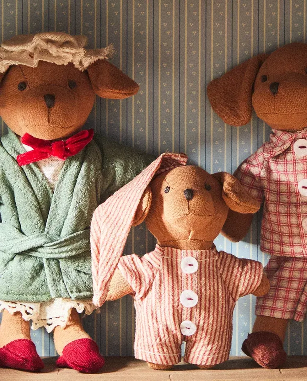 ZARA HOME НАБОР ДЕТСКИХ МЯГКИХ ИГРУШЕК СЕМЕЙКА СОБАК (НАБОР ИЗ 3 ИГРУШЕК), РАЗНОЦВЕТНЫЙ