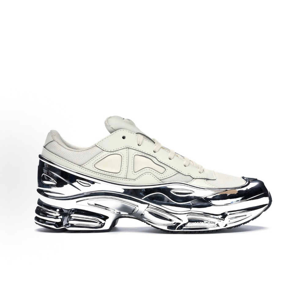 Adidas Raf Simons Cream White Silver Metallic