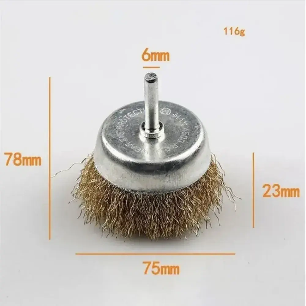Набор щеток-крацовок для дрели и шуруповёрта. Корщётка металлическая для удаления ржавчины