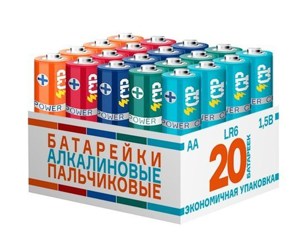 Элемент питания CRAZYPOWER LR6/316 BULK20 MIX - 20шт.