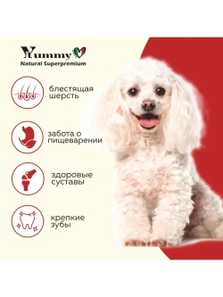 Корм для взрослых собак мелких пород, ягненок 1,5 кг