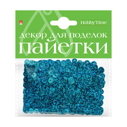 Пайетки "3D" для творчества, голографические, 6мм, 12вид, HobbyTime
