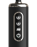 Черная надувная анальная вибропробка Auto-Throb - 13 см. (Цвет: черный)