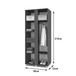 Шкаф двухстворчатый "Пандора" П23 (2 зеркала)