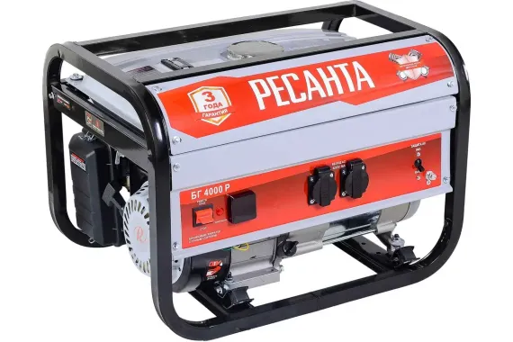 Бензиновый генератор РЕСАНТА БГ 4000 Р