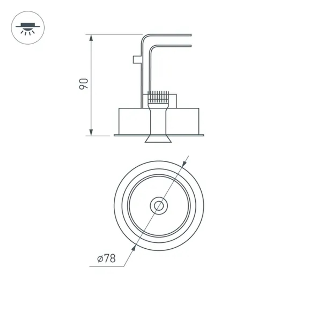 Светильник CL-SIMPLE-R78-9W Day4000 (WH, 45 deg) (Arlight, IP20 Металл, 3 года) 028146
