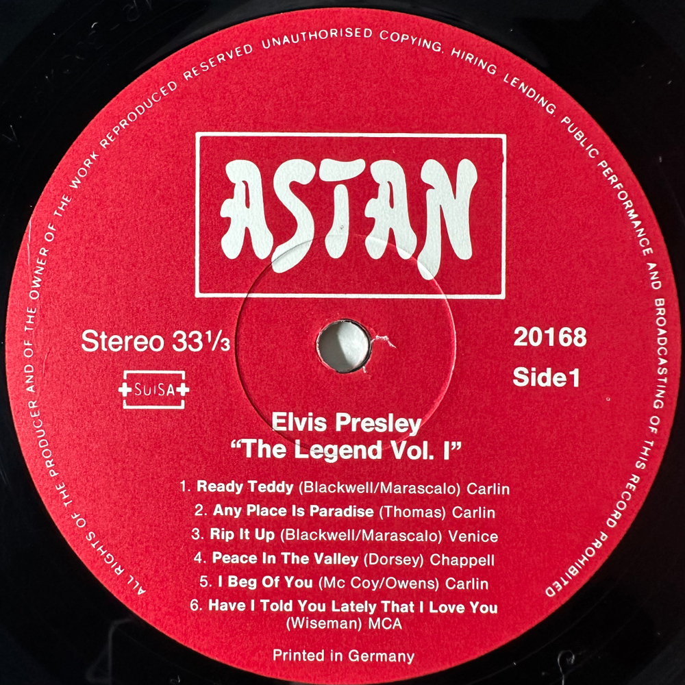 Elvis Presley - The Legend 10LP (Германия 1983г.)