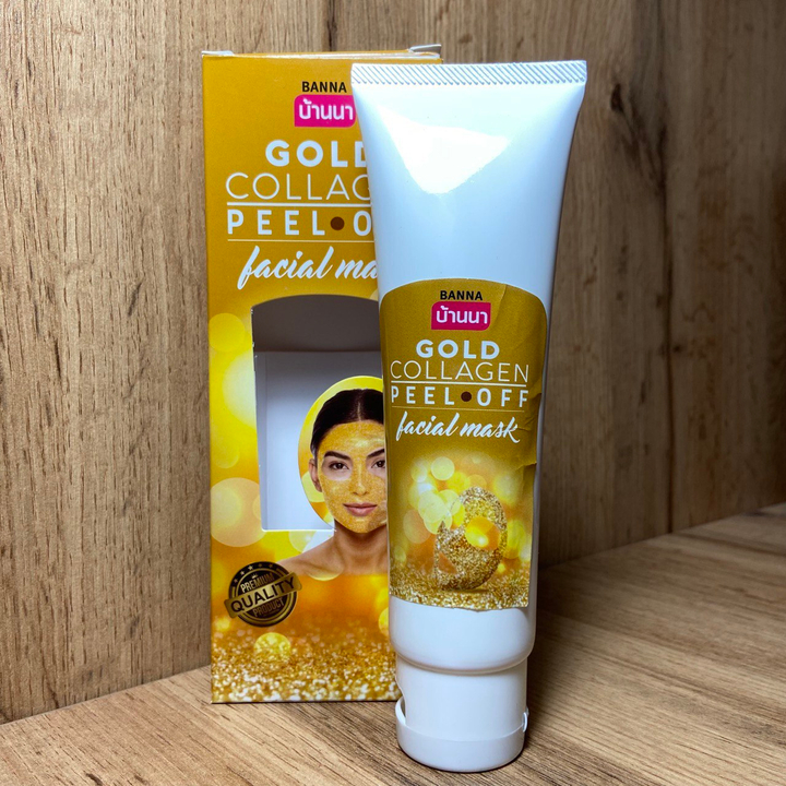 Маска-пленка для лица Banna Gold Collagen Peel Off Facial Mask Золото и Коллаген 120 г