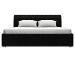 Кровать интерьерная Сицилия 180, Черный, Велюр, 120882