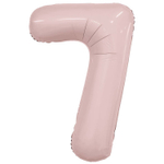 Шар фольгированный Цифра 7 101 см (Розовый)
