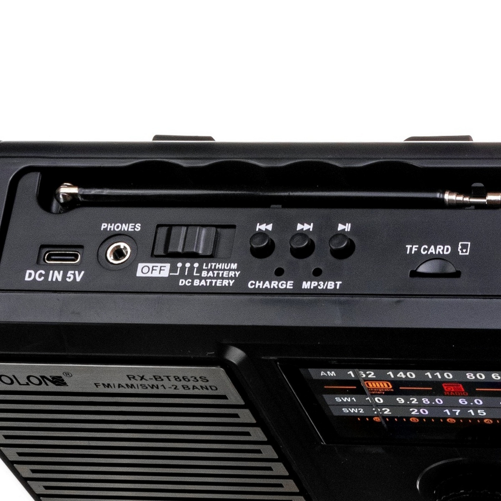 Радиоприемник с MP3 плеером и BT+Solar panel Golon RXBT863S