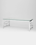 Журнальный стол 120*60 БРУКЛИН серебро