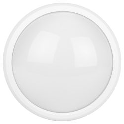 Светильник ЖКХ светодиодный ЭРА SPB-1-12-MWS (W) IP54 12Вт 960Лм 4000К D180 КРУГ с датчиком движения IK08 антивандальный