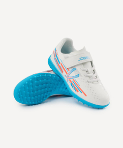 Бутсы многошиповые Evofly TF Talant White/blue, детский