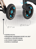 Коляска детская прогулочная COSTA Rio (Black gold/Черное золото CR-1)