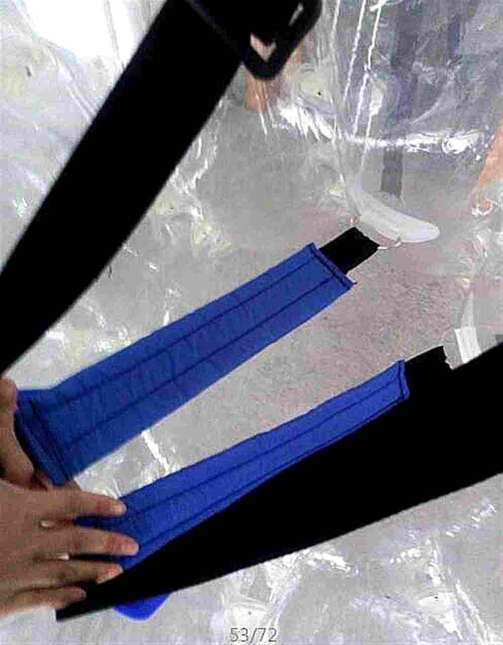 Бампербол «Прозрачно-синий», ТПУ, диаметр 1.5 м