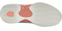 Женские теннисные кроссовки K-Swiss Express Light 3 HB - blanc de blanc/nile blue/desert flower
