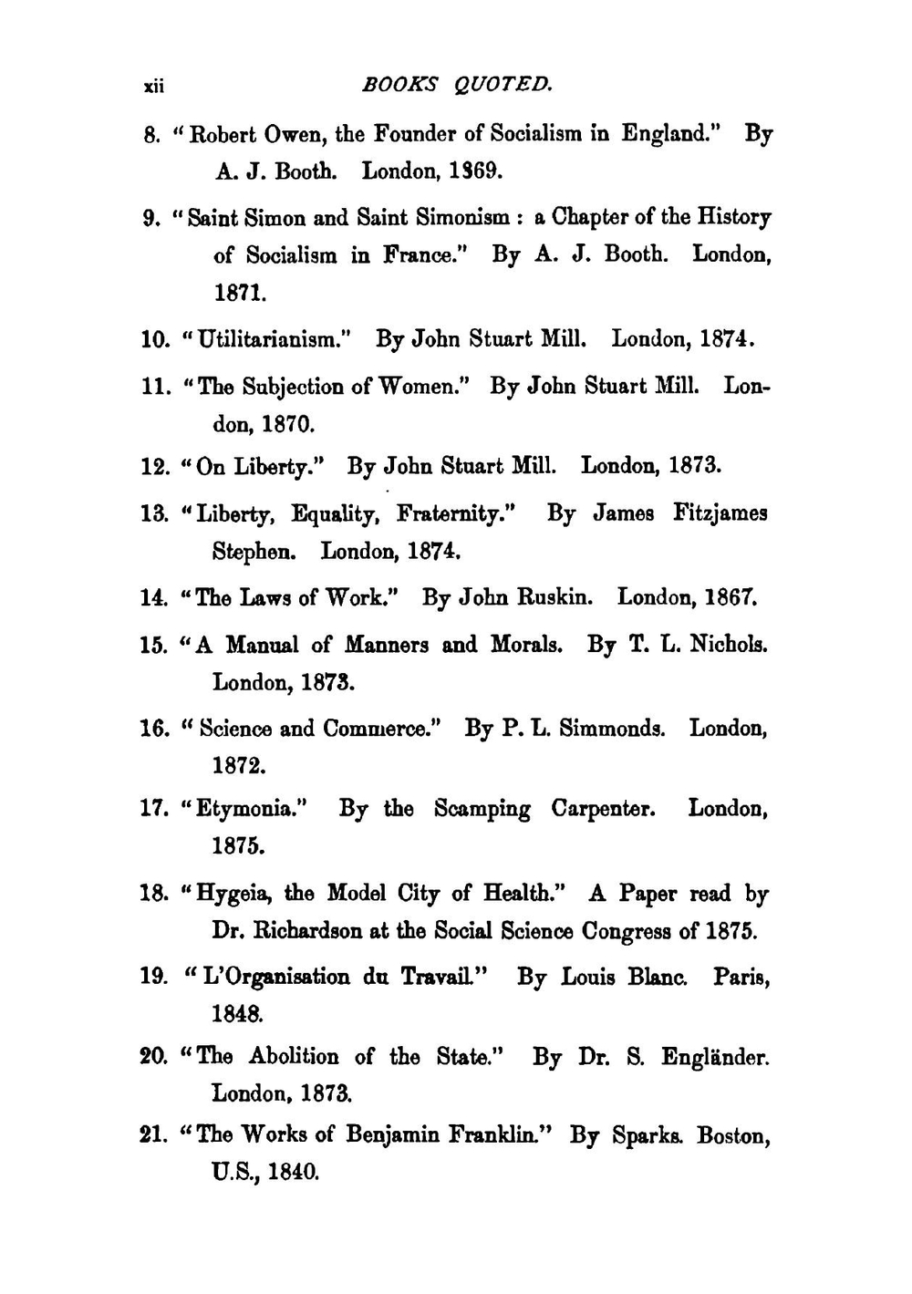 Social Architecture. Or, Reasons and Means for the Demolition and Reconstruction of the Social edifice | Сборник