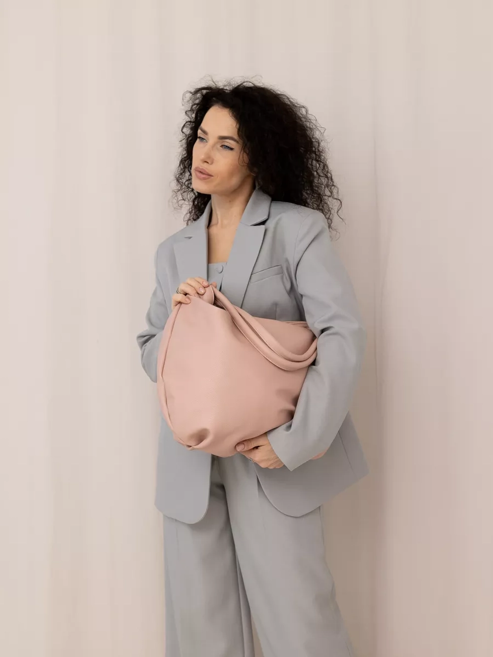 Сумка через плечо большая шоппер мешок