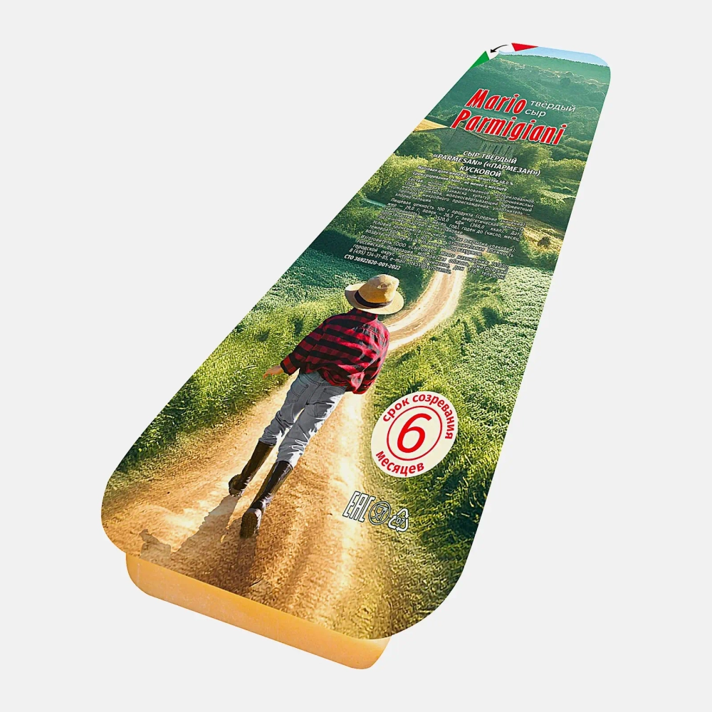 Сыр Mario Parmigiani Пармезан выдержанный 6 мес 48% весовой