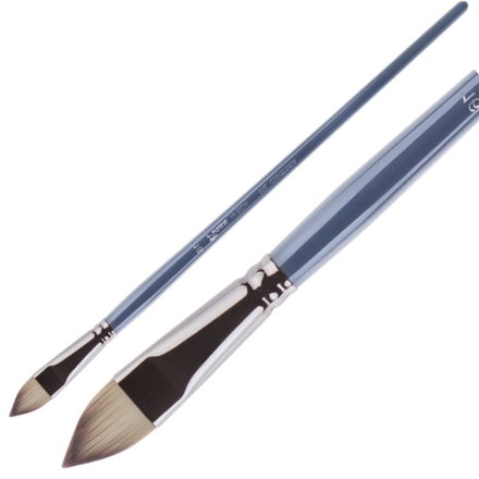 Кисть "Pinax Artists HI-TECH" синтетика плоскоовальная язык №6 длинная ручка