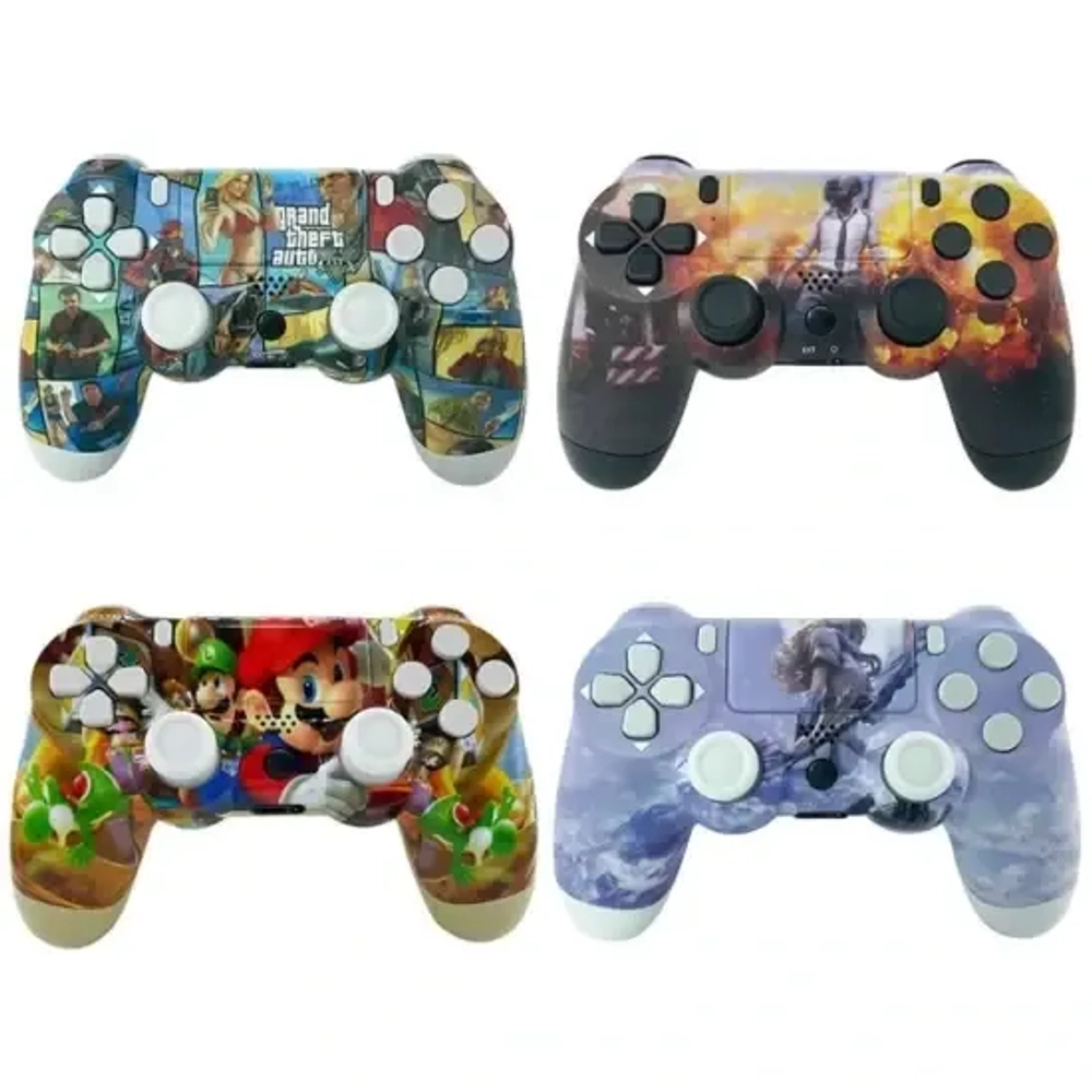 Беспроводной джойстик, геймпад с принтами Супергероев "Sony PS4 Dualshock 4v2" wireless controller 27 цветов (Реплика)