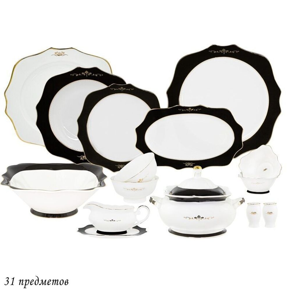 Lenardi 109-038 Обеденный сервиз 31пр. RICH в под.уп.(х2)