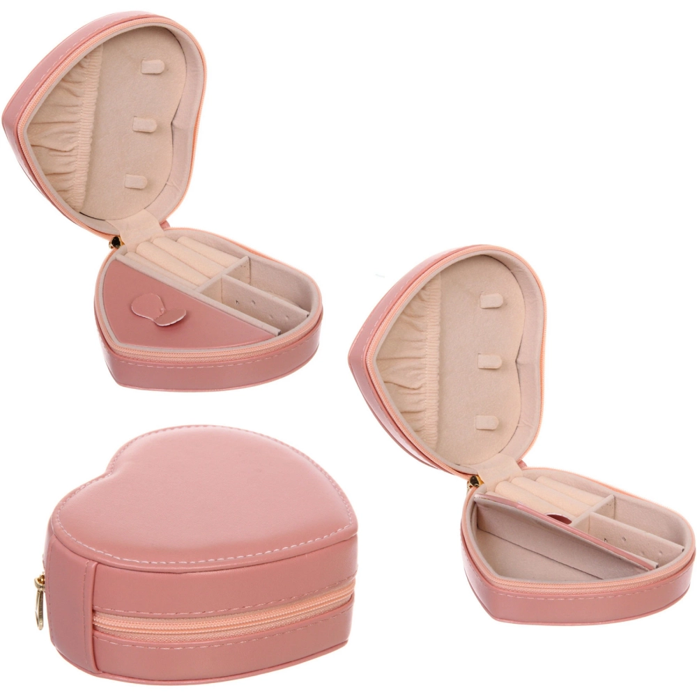 Шкатулка для украшений «ДАНТЕ», цвет пудровая роза, 12*10*4,7см (коробка)