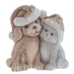 GAEM Фигурка декоративная с подсветкой "Собачки"(3хААА, н/п), L39 W23 H39 см