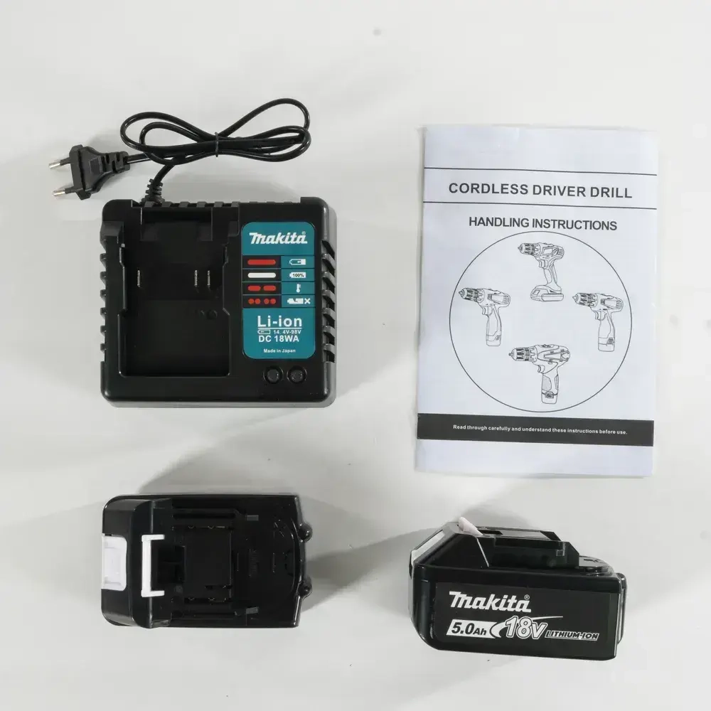 Makita Дрель-шуруповерт, 18 В, 40 Нм, 2 АКБ