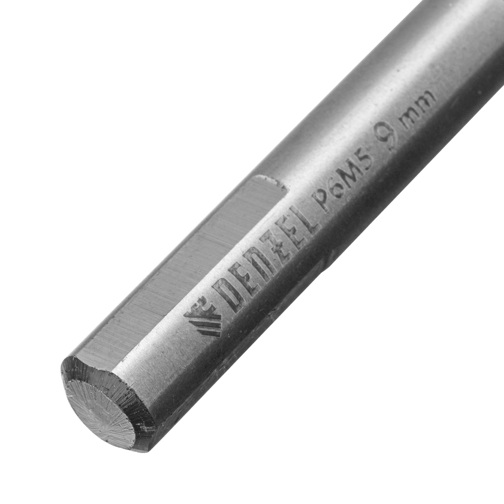 Сверло спиральное по металлу 9 x 125мм, Р6М5, Golden Tip, многогранная заточка Denzel