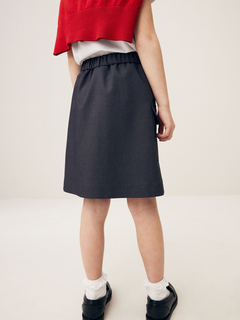 Юбка школьная для девочки Next Q76-894, Темно-серый