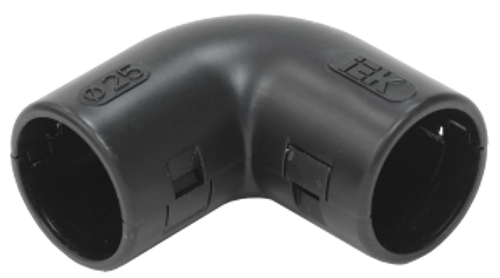 ELASTA Поворот открывающийся на 90град CI25G черный IEK