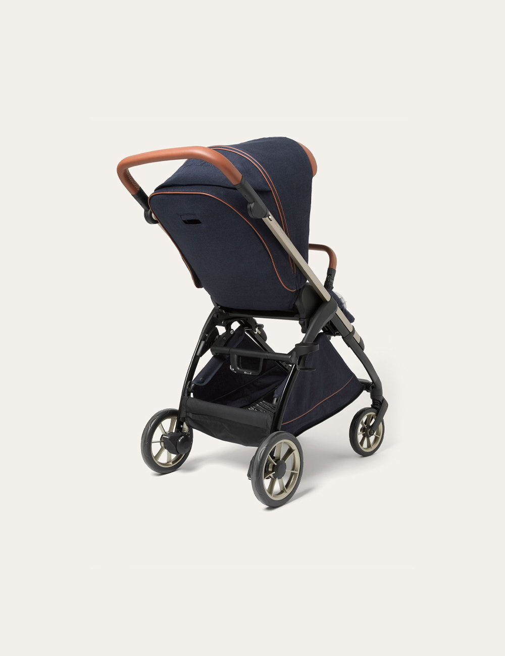 Детская Коляска Loro Piana Stroller and Bassinet "LP Canvas Dark Blue /Caramel Sugar"