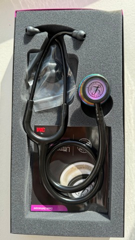Стетоскоп Littmann Classic III, черный, радужная акустическая головка (5870) - уценка