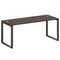 Metal System Стол письменный на О-образном м/к БО.СП-5 Венге Цаво/Металл Антрацит 1800*720*750