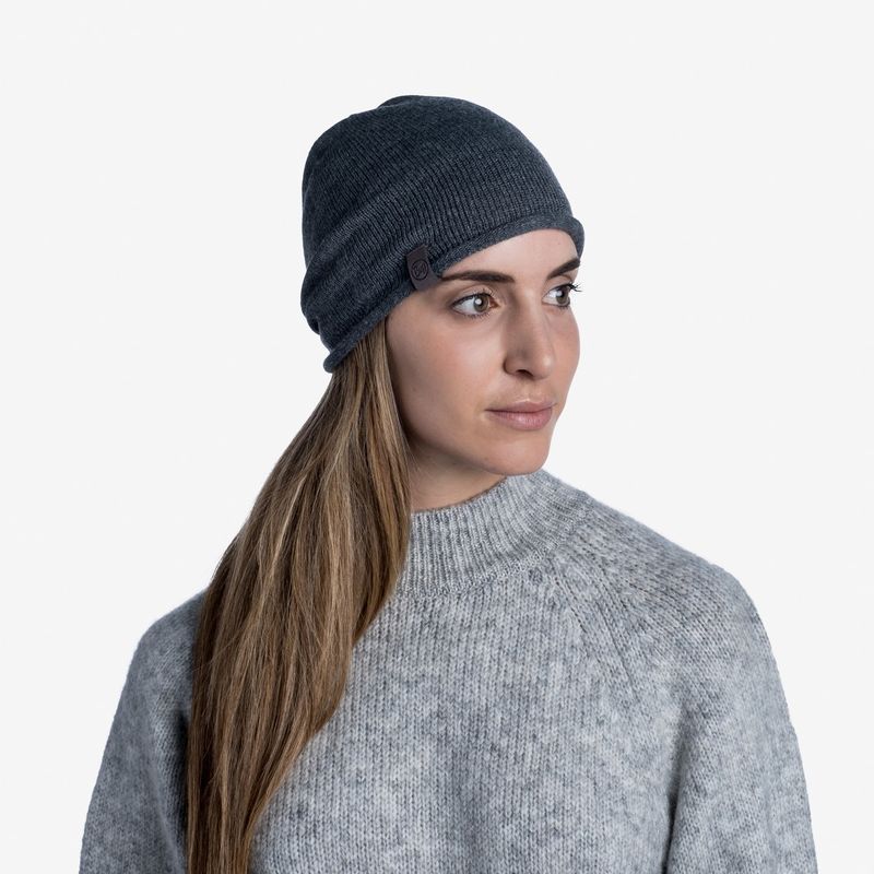 Вязаная шапка Buff Hat Knitted Lekey Grey Фото 4