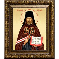 Фаддей Тверской (Успенский) Священномученик архиепископ. Икона на холсте.