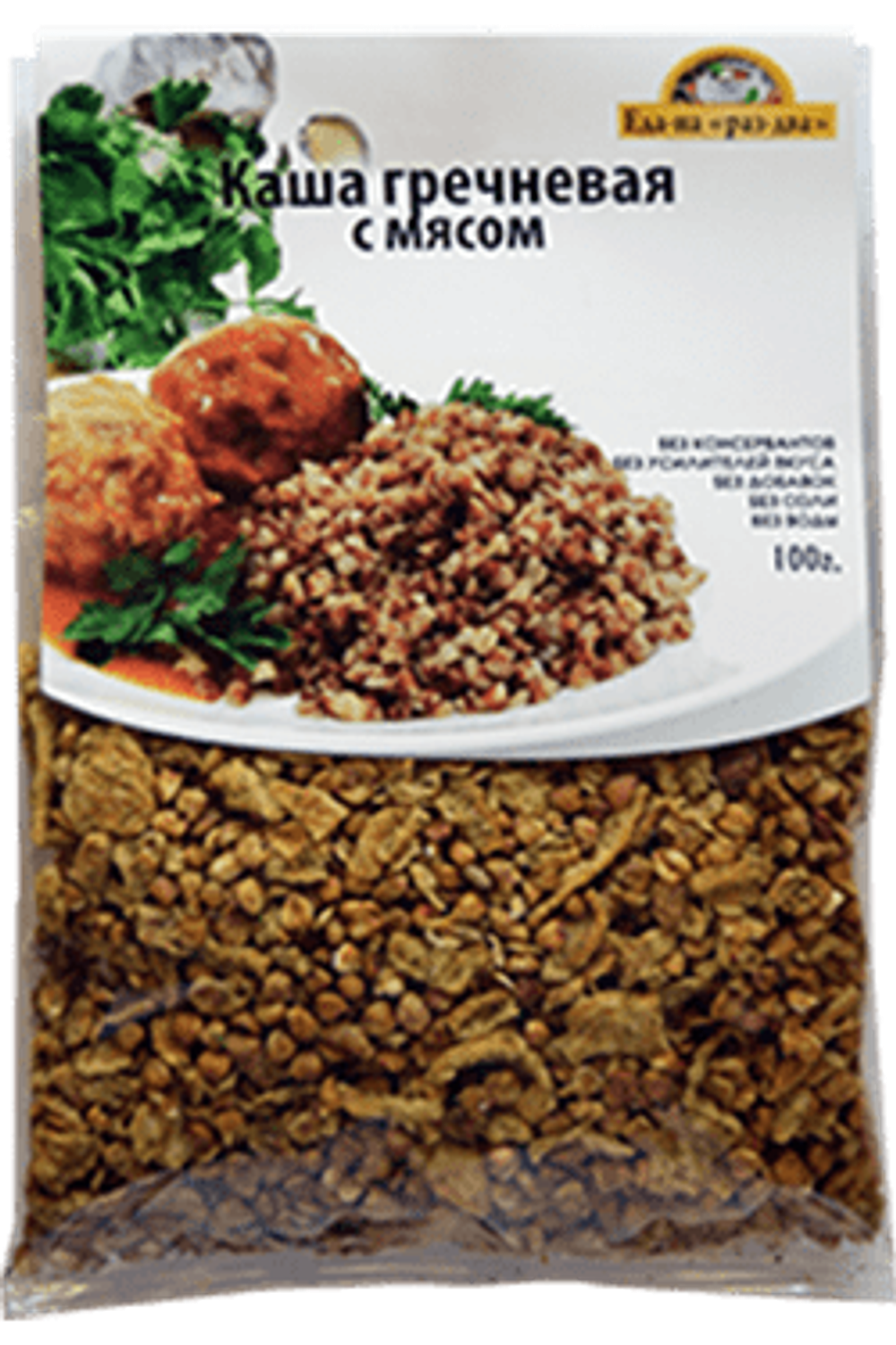 КАША ГРЕЧНЕВАЯ С МЯСОМ 100 ГРАММ