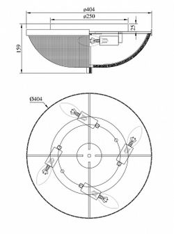 Накладной светильник Maytoni Coupe C046CL-04N