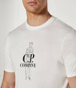 Футболка C.P. Company - белый(17CMTS063A005100W)