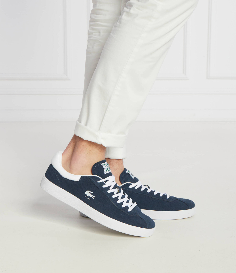 Кожаные кроссовки court Lacoste - темно-синий(746SMA0065)