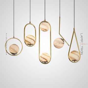 Серия дизайнерских подвесных светильников с круглым плафоном