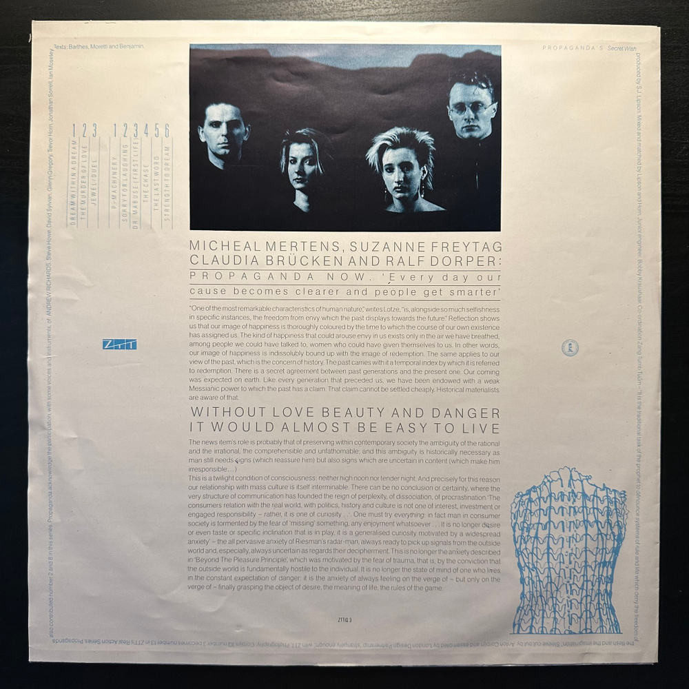 Propaganda – A Secret Wish (Швеция 1985г.)