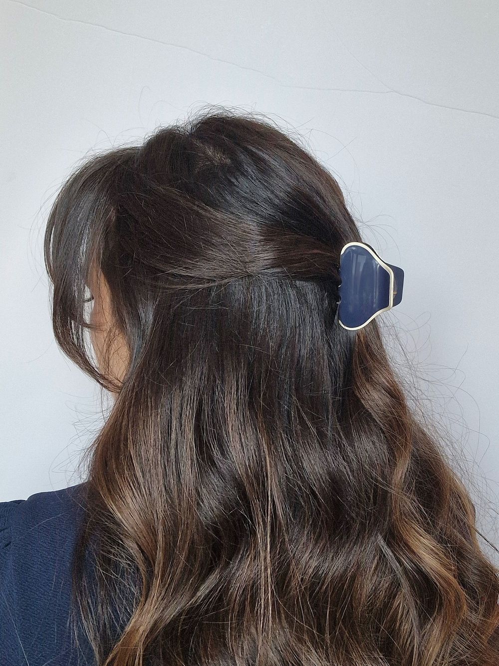 Краб для волос 6 см, темно-синий, MONTE VITA, 457022