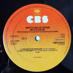 Винтажная виниловая пластинка LP Miles Davis Sketches Of Spain (Holland 1980)
