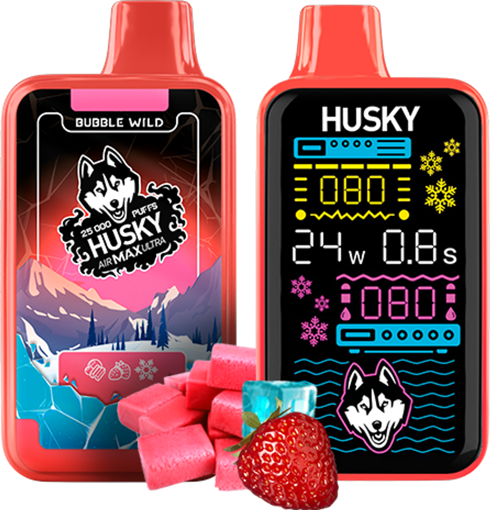 Одноразовая электронная сигарета Husky Air Max Ultra - Bubble Wild (25000 затяжек)