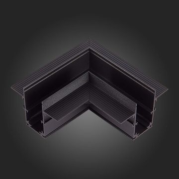 ST007.429.00 Угол-соединитель для встраиваемого магнитного шинопровода под ГКЛ 9м ST-Luce Черный SKYLINE 48