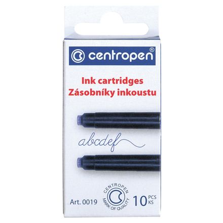 Картриджи чернильные Centropen, синие, 10шт. в упаковке