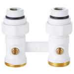 Узел нижнего подключения Royal Thermo прямой 1/2quot;х3/4quot; EK (белый)